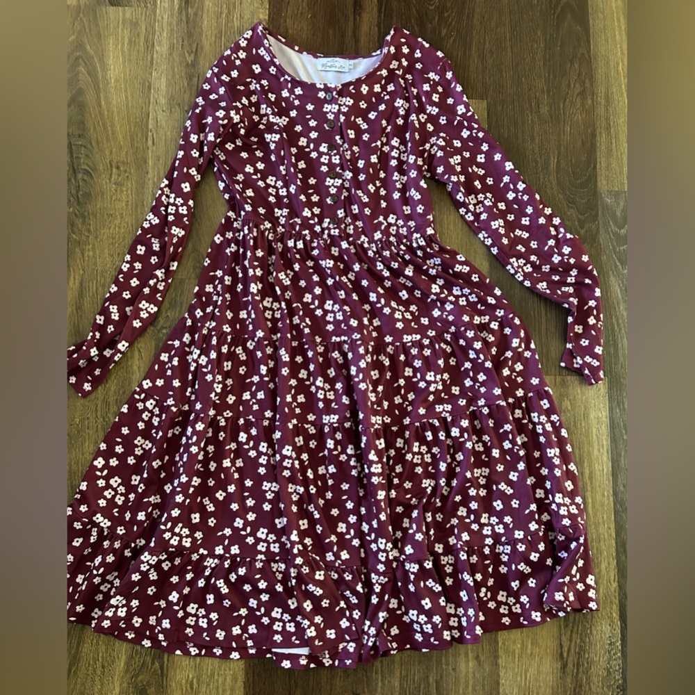 MountainAire Boutique “The Pixie” Floral Nursing Friendly Midi Dress